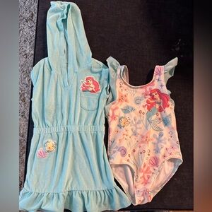 Disney The Little Mermaid Ariel Bathing Suit & Cover-Up Set